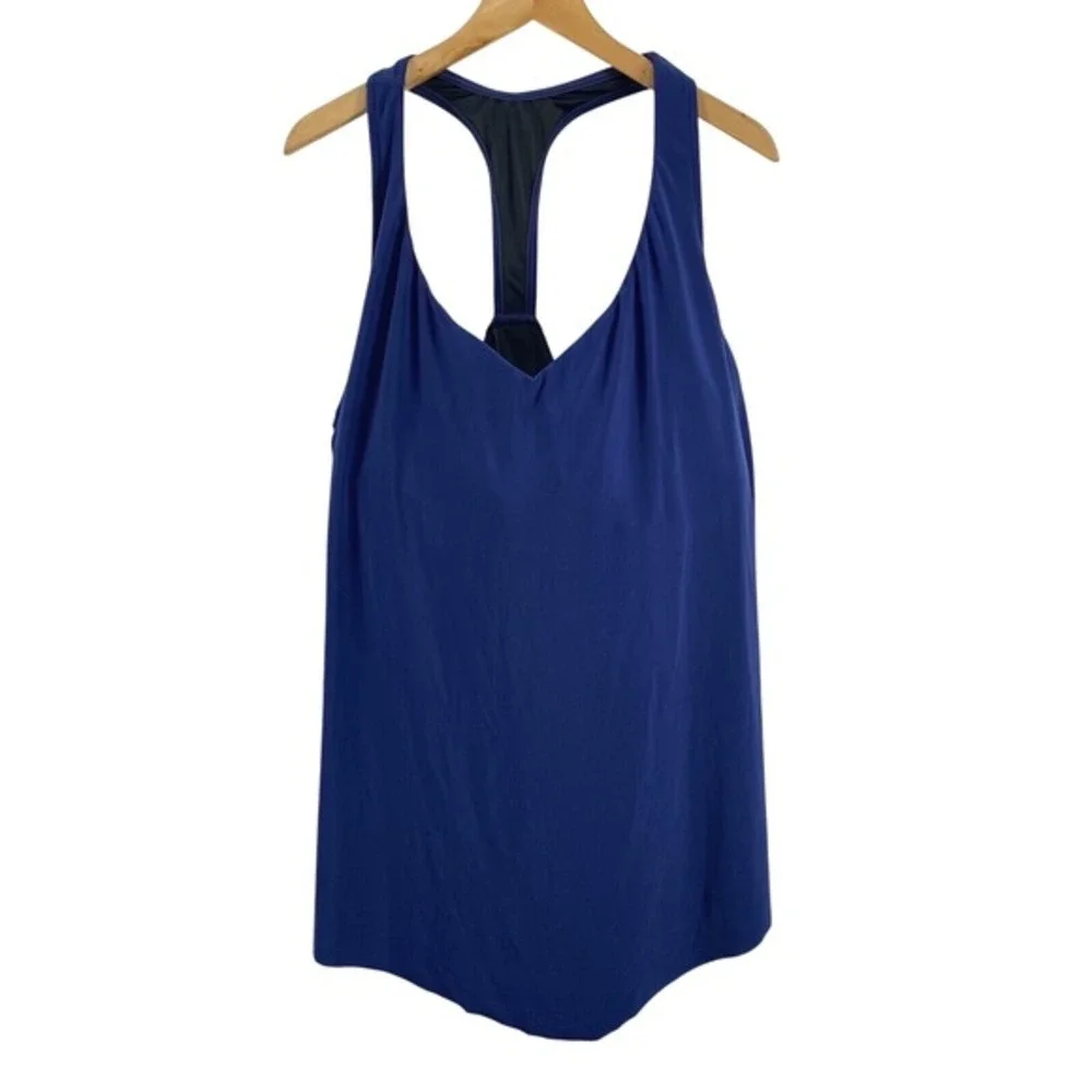 Magicsuit Womens Underwire Racerback Tankini Top 24W Blue Tummy‎ Control Pool